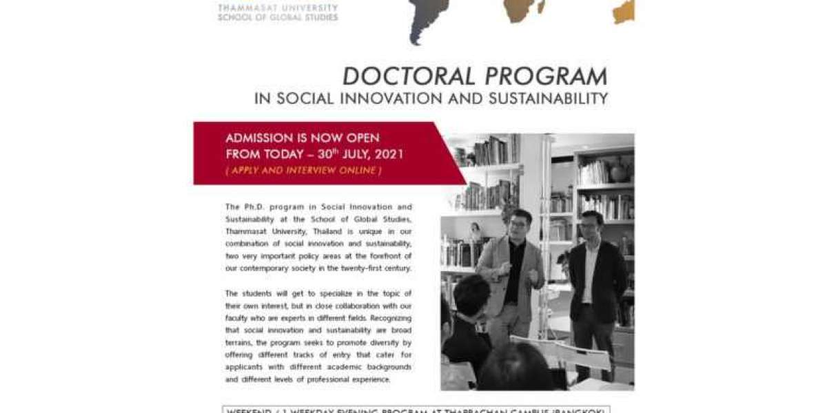Thailand’s first Doctoral Programme in Social Innovation and Sustainability